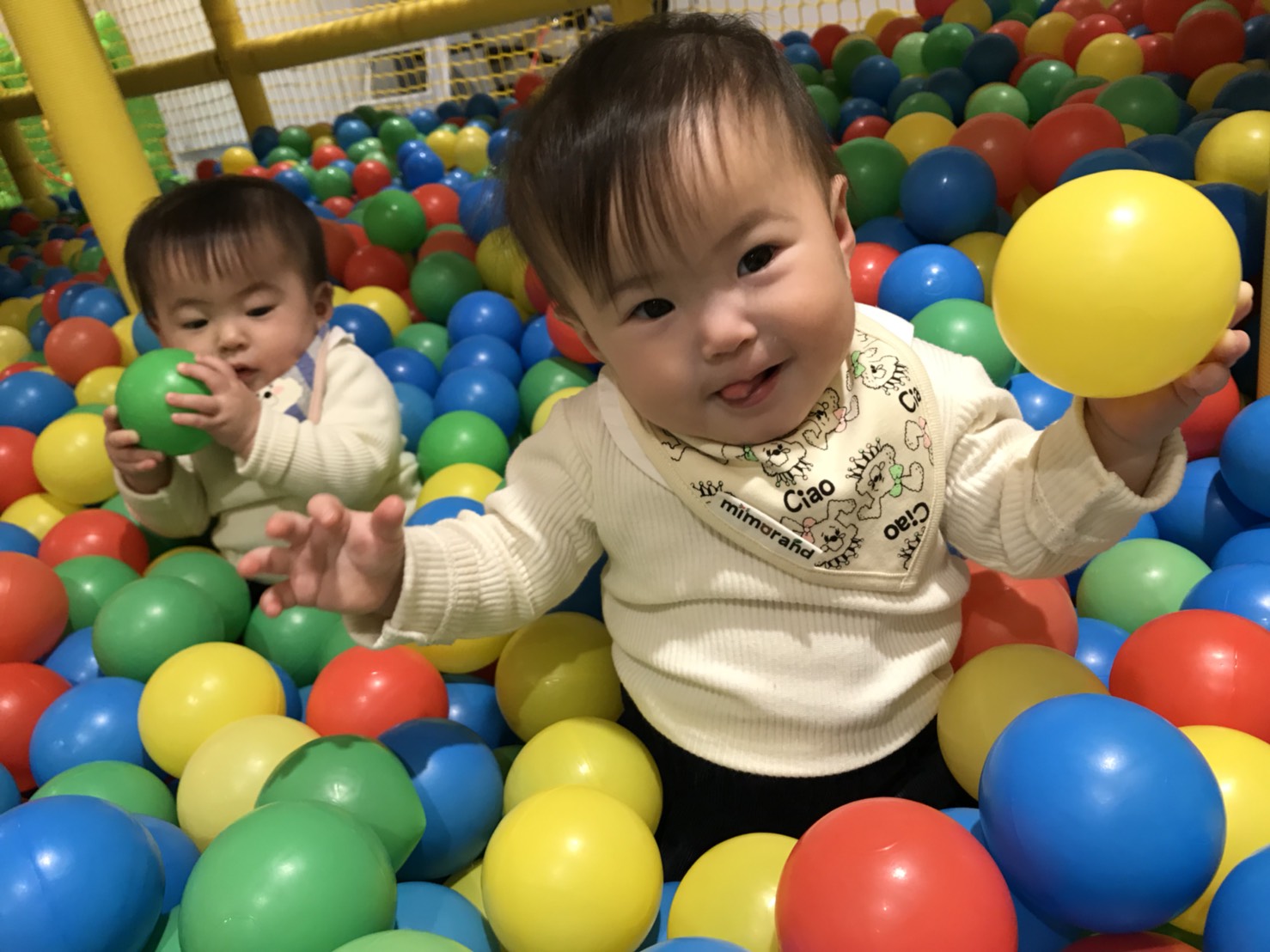 【初めての双子育児】室内プレイランドで寒い日も思いっきり遊べる！