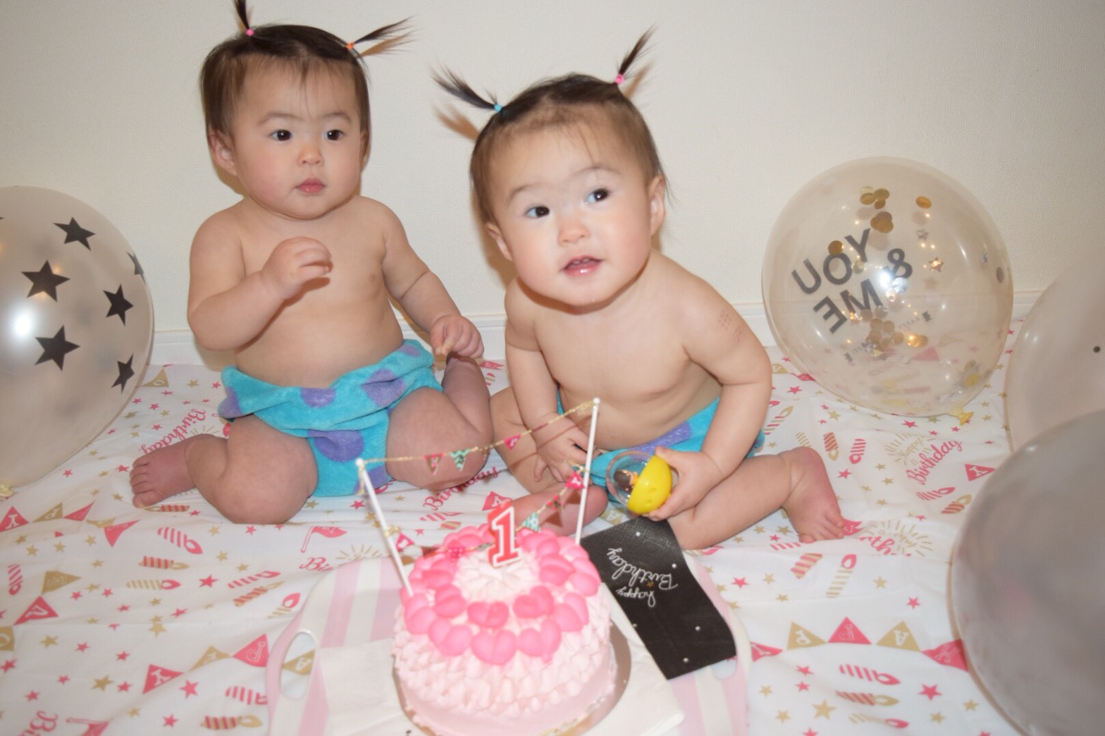 【初めての双子育児】双子の誕生日パーティーをしました！